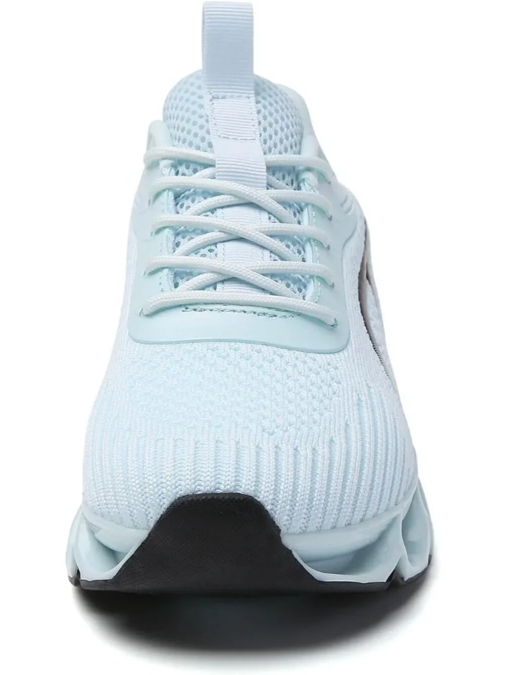 Women's Light Blue Mesh Sneakers Athletic Running Walking Shoes Lace-up